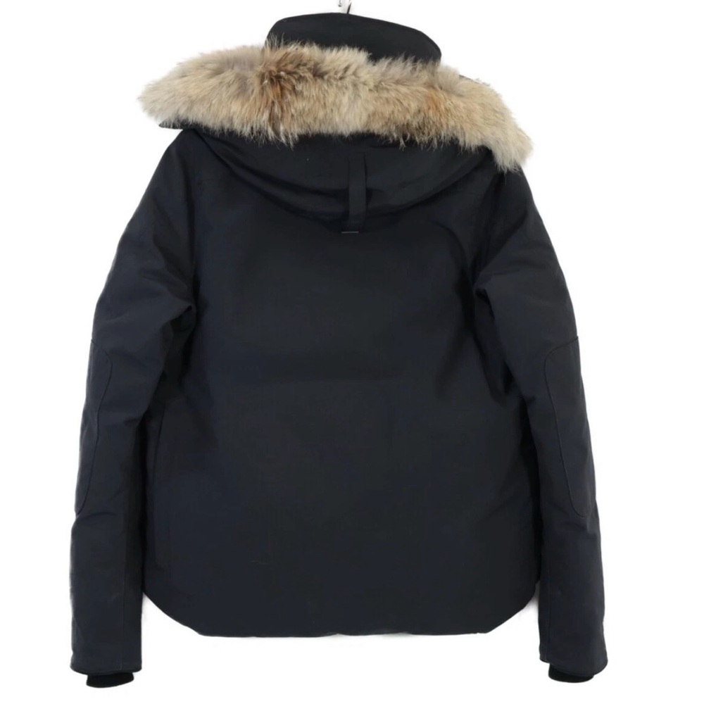 Canada Goose Men's Dark Jacket with Fur Trim - Picture 2 of 8